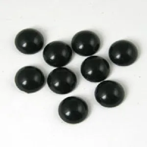 10mm Round Acrylic Cabochons, Onyx, pk/20