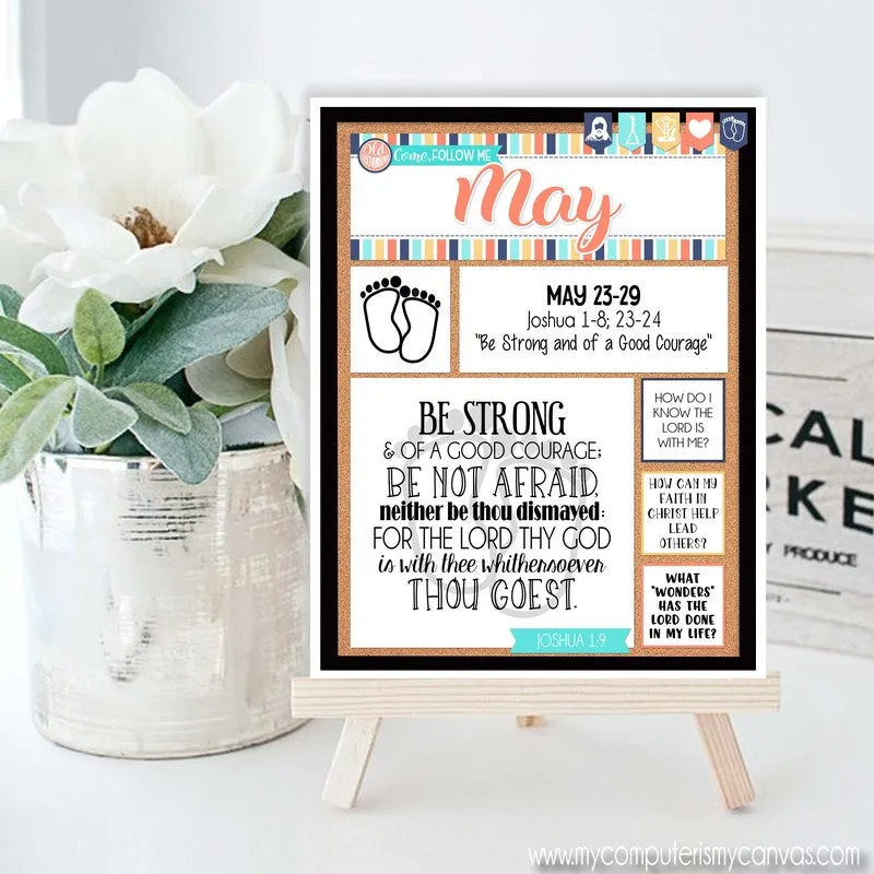 2022 CFM Old Testament "FAUX" Bulletin Board Sheets {MAY} PRINTABLE