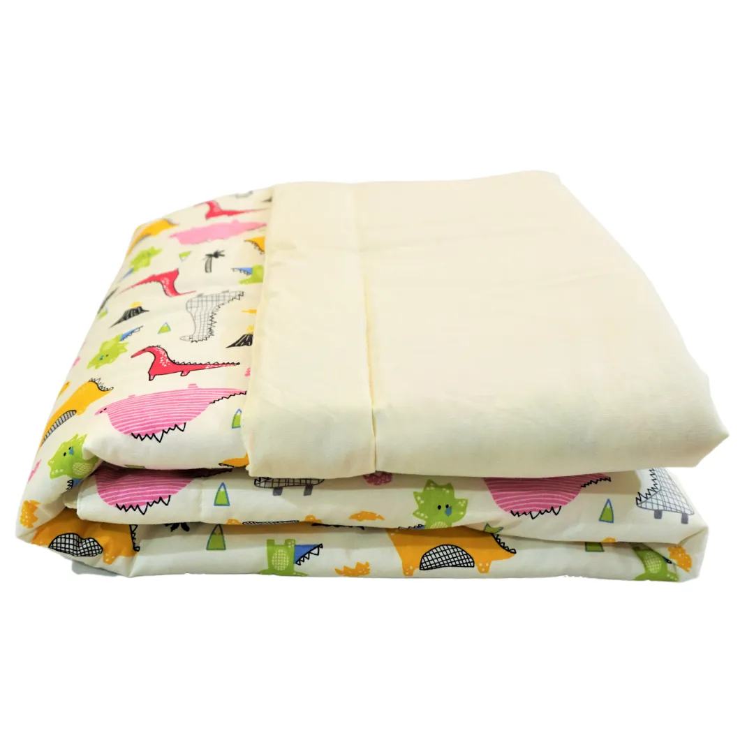 3 in 1 Babycuddle Bed Set - Dino in Cream