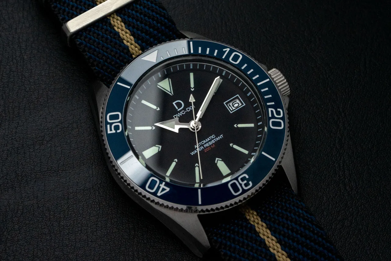 39.4mm Lumed Ceramic Diver Bezel Insert - Type B Blue