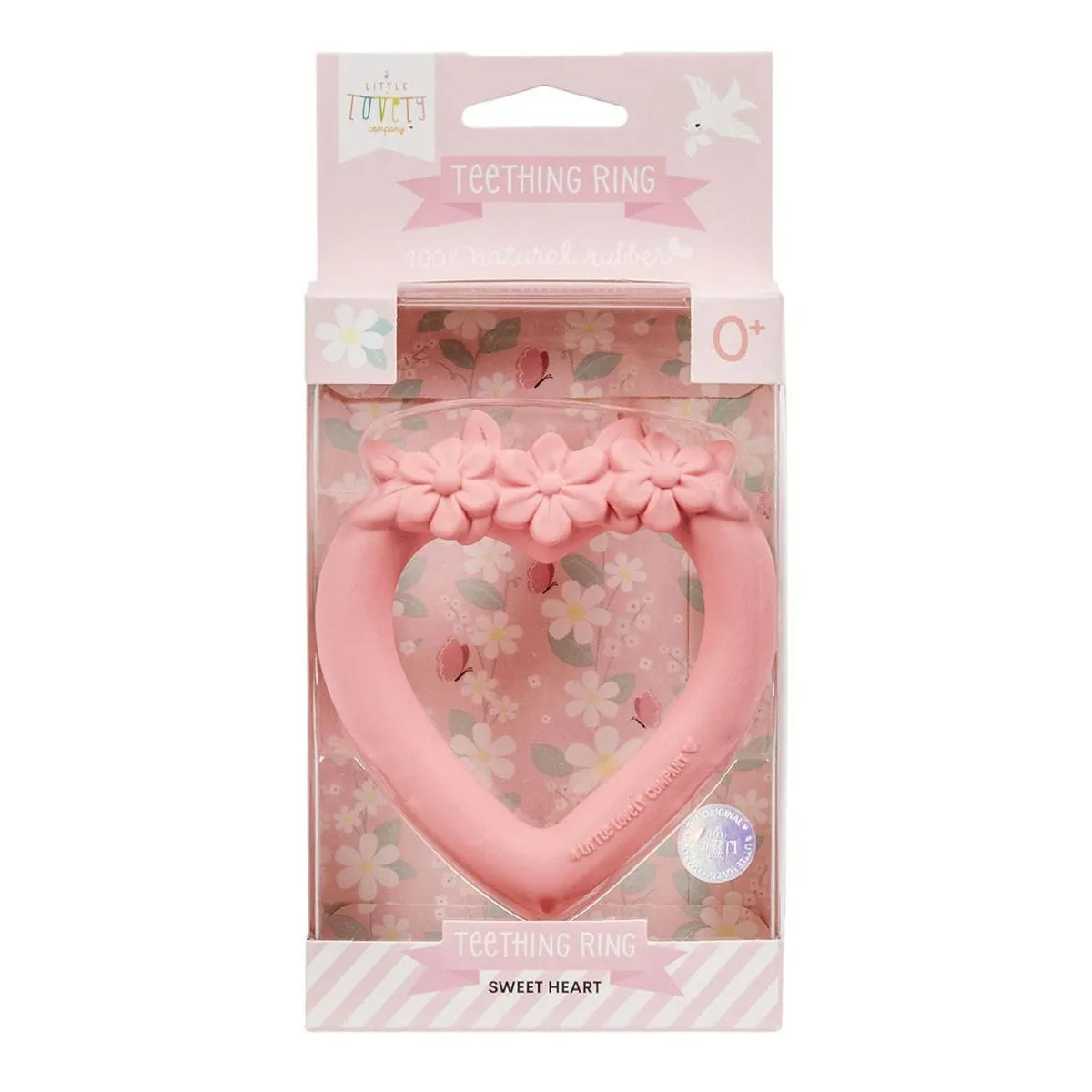 A Little Lovely Company Teething Ring Sweet Heart