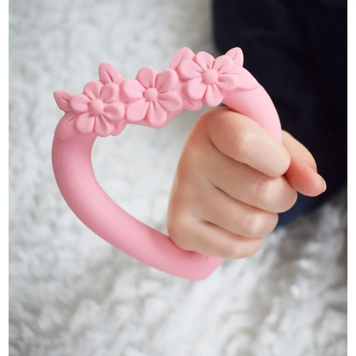 A Little Lovely Company Teething Ring Sweet Heart