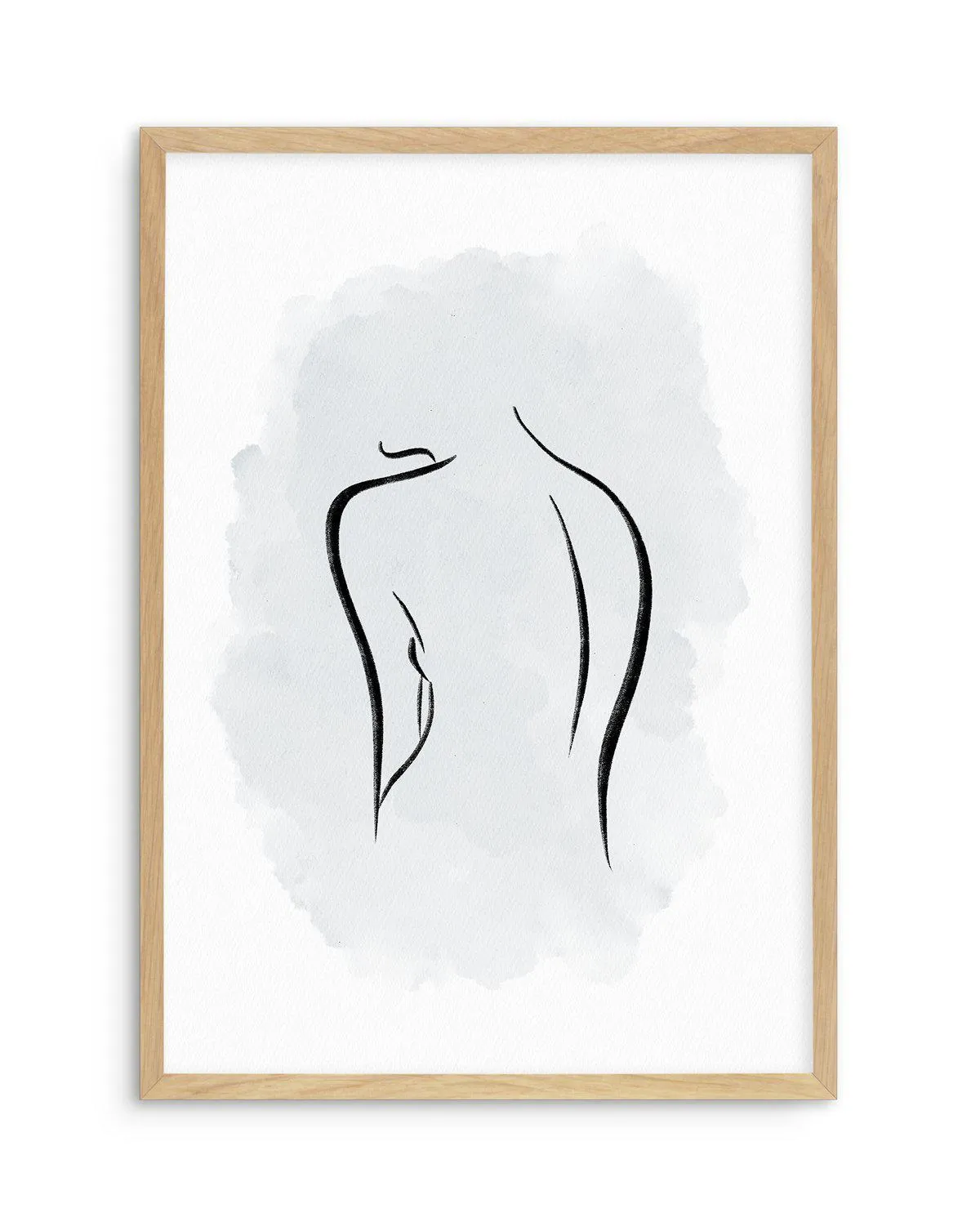 Abstract Body I | Periwinkle Blue Art Print