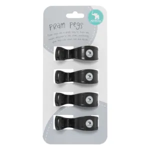 All4ella Pram Pegs - 4 Pack - Black