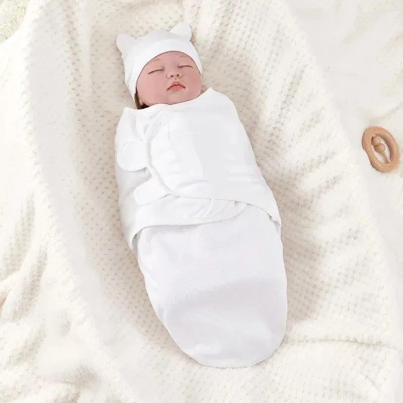 Baby Anti-shock Swaddle Cotton Wrap Two-piece Baby Anti-kick Blanket Suitable for 0-3 Months