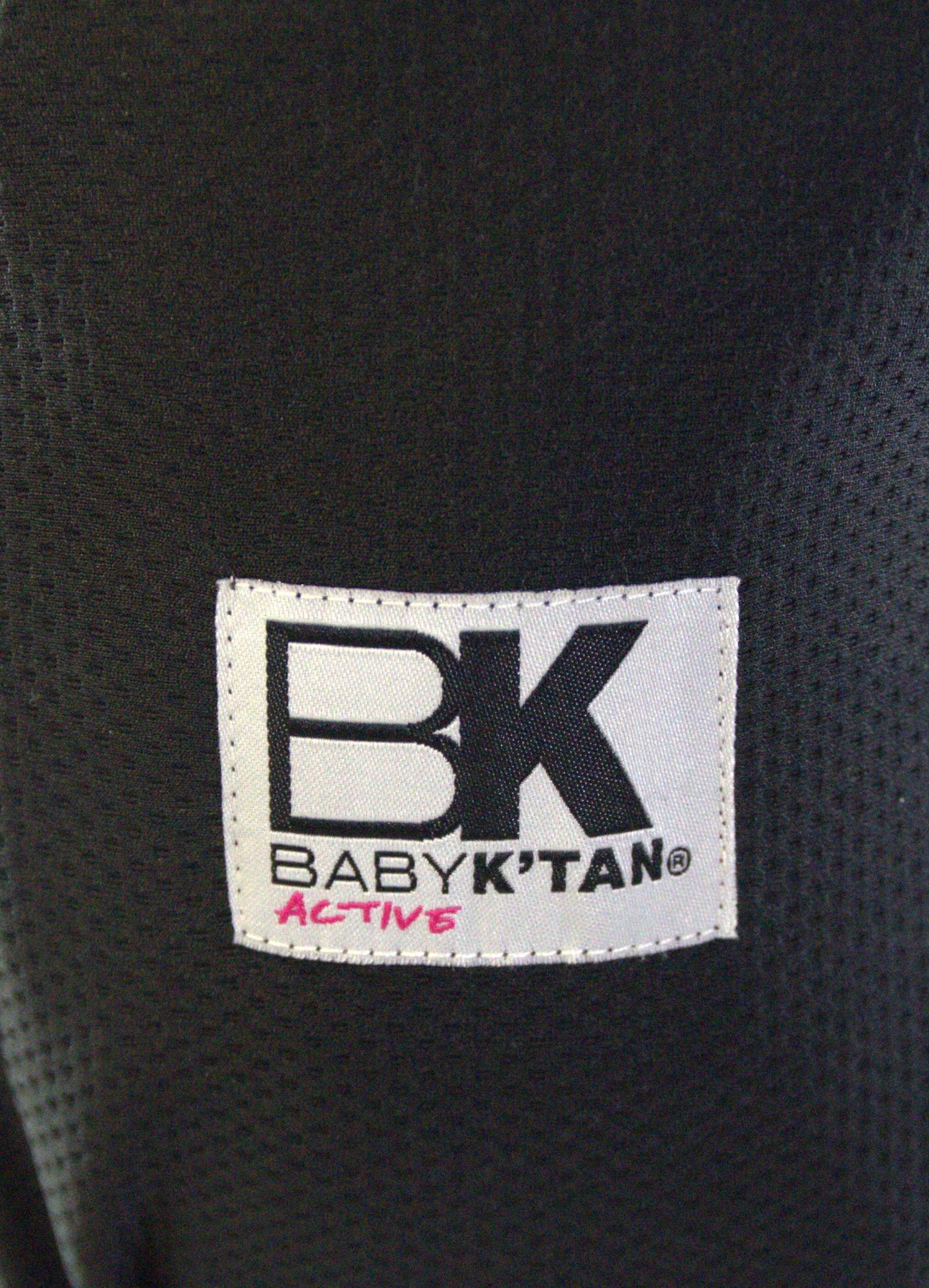 Baby K'tan Active Oasis Baby Carrier - Black/Grey - XS