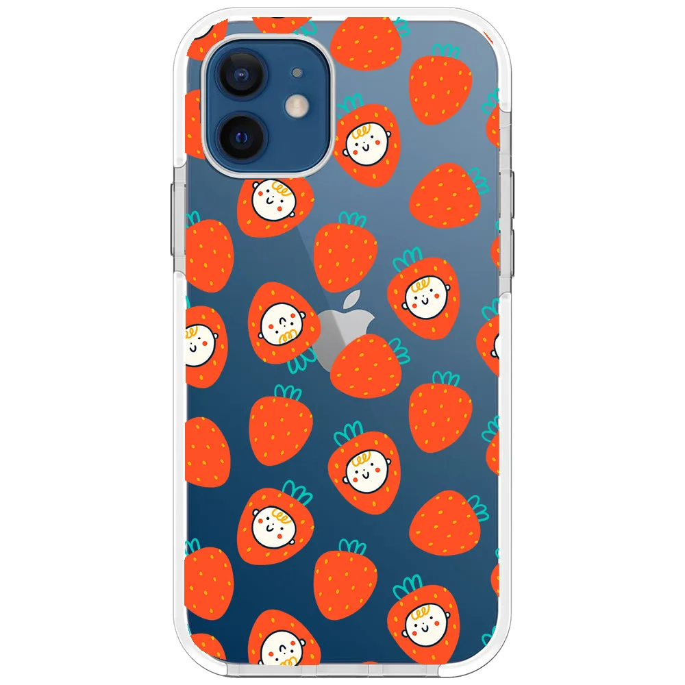 Baby Strawberry Collage Impact iPhone Case