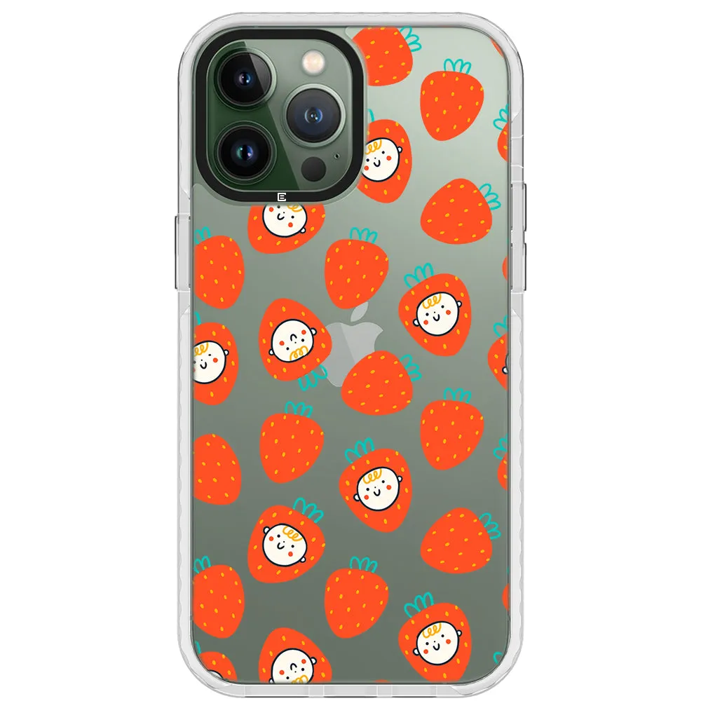 Baby Strawberry Collage Impact iPhone Case