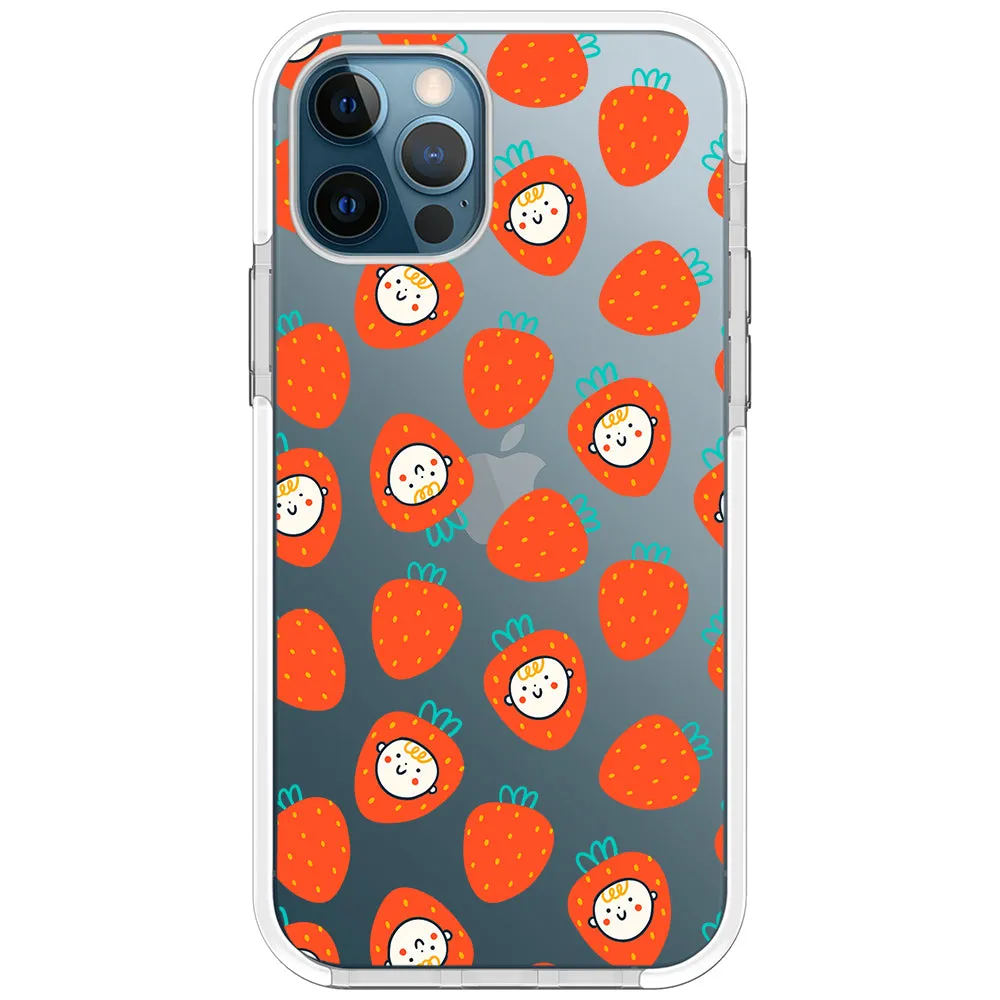 Baby Strawberry Collage Impact iPhone Case