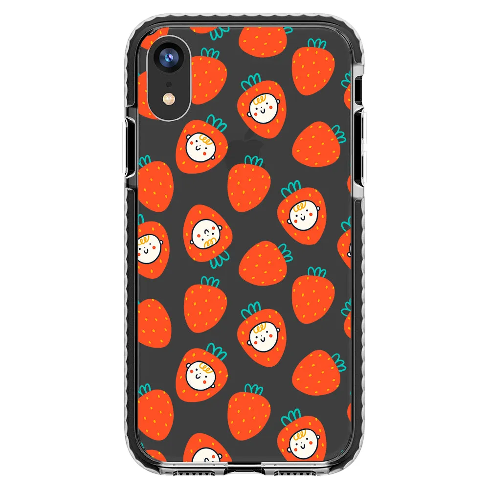 Baby Strawberry Collage Impact iPhone Case