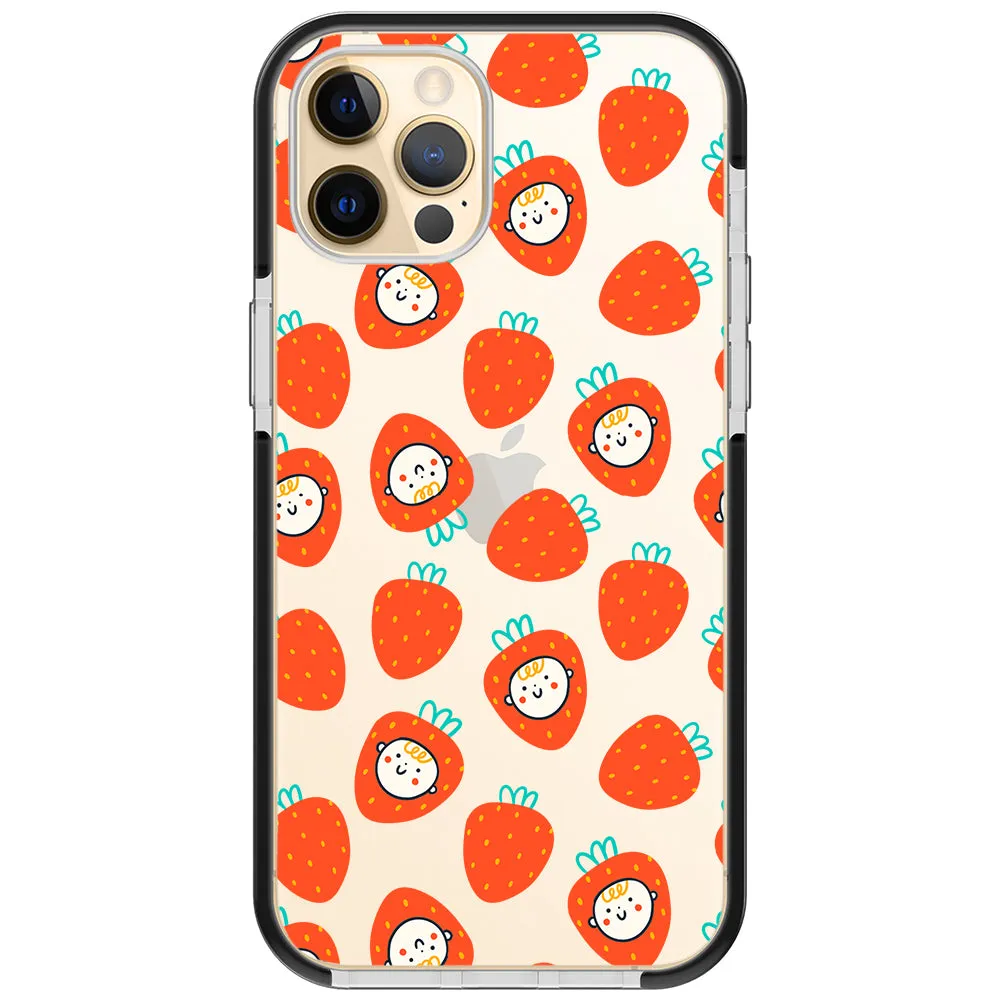 Baby Strawberry Collage Impact iPhone Case