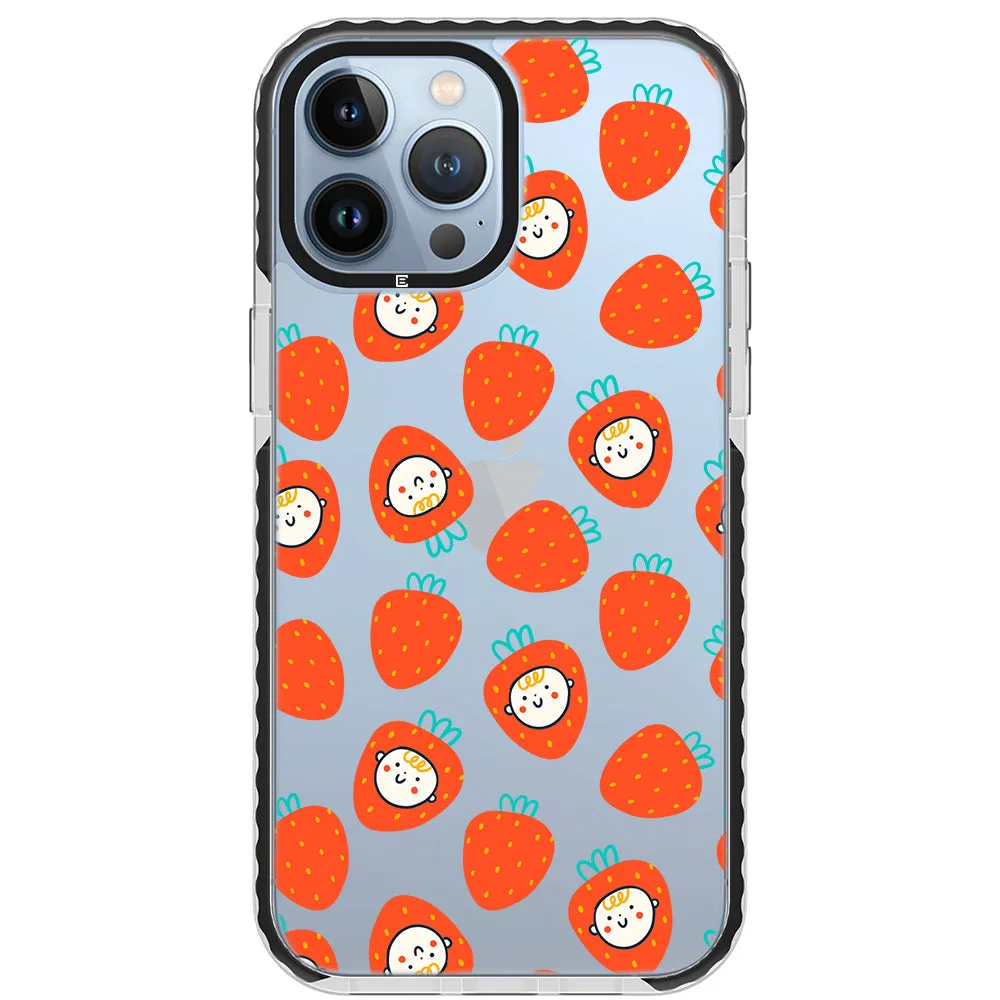 Baby Strawberry Collage Impact iPhone Case