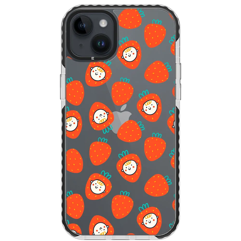 Baby Strawberry Collage Impact iPhone Case