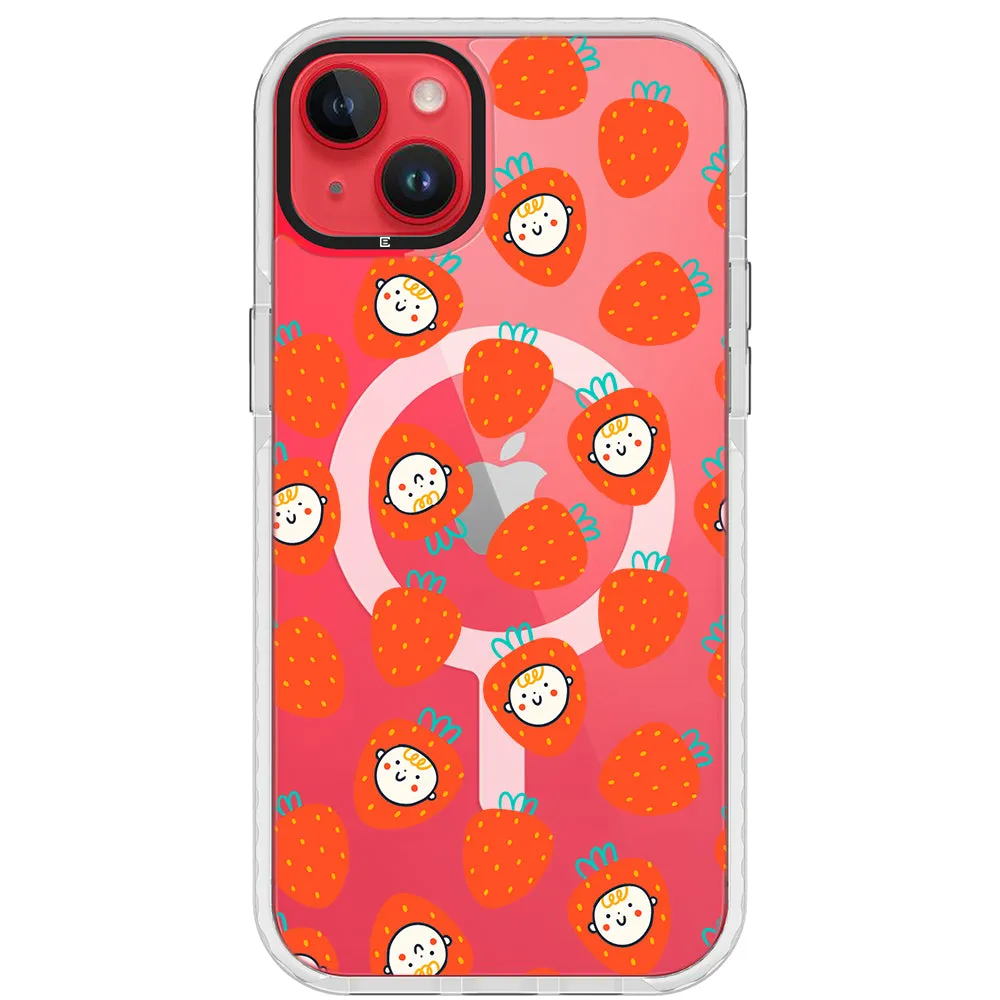 Baby Strawberry Collage Impact iPhone Case