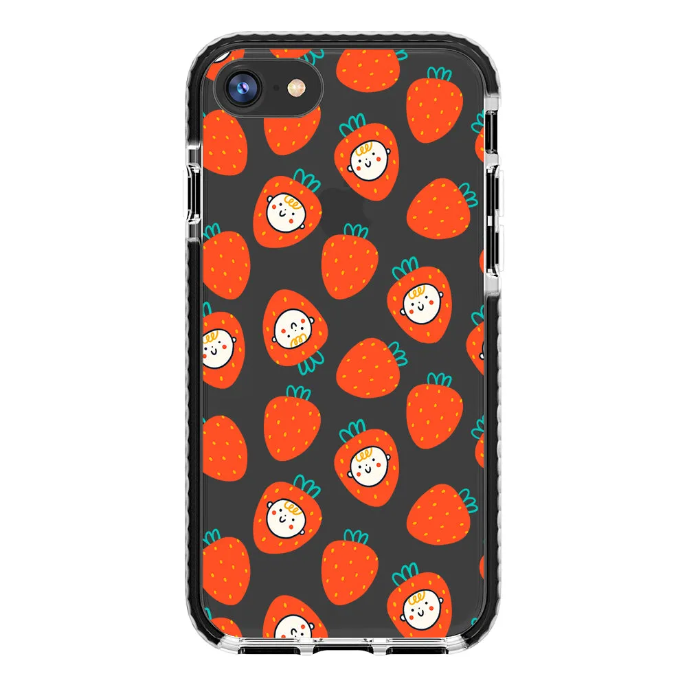 Baby Strawberry Collage Impact iPhone Case