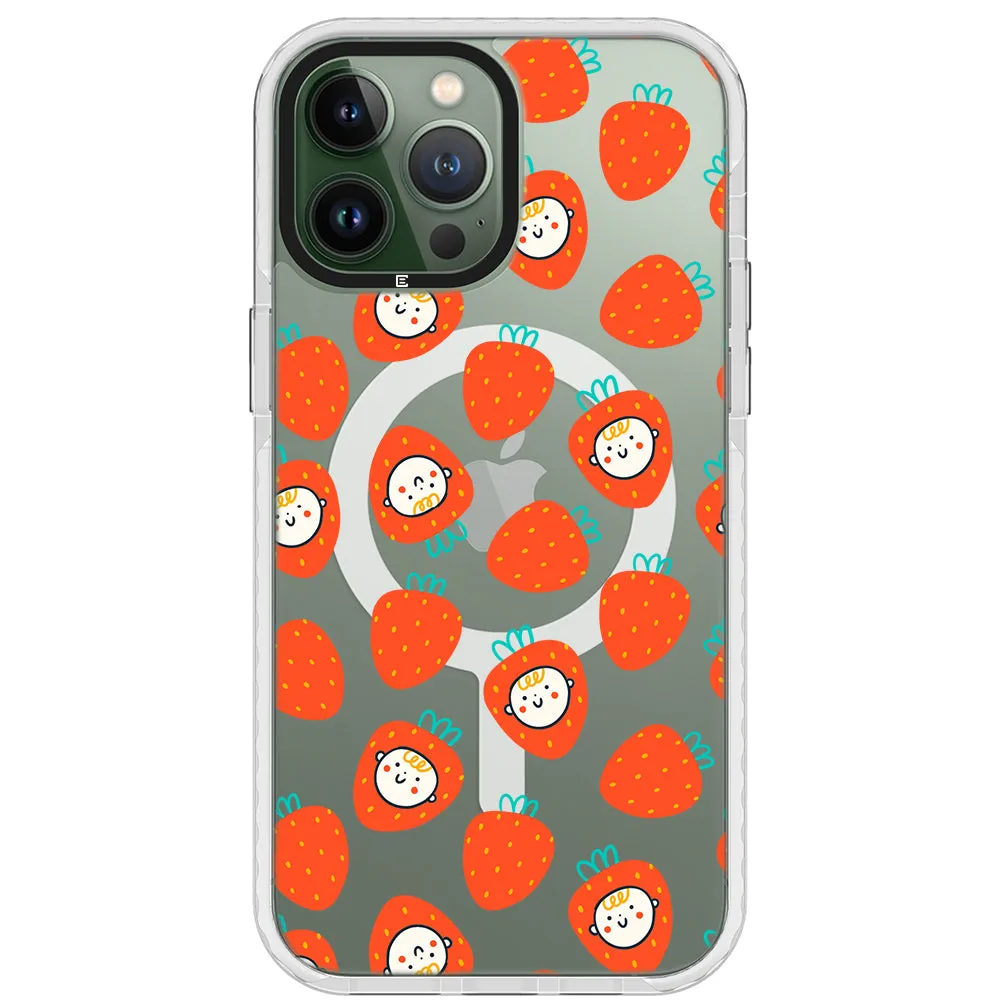 Baby Strawberry Collage Impact iPhone Case