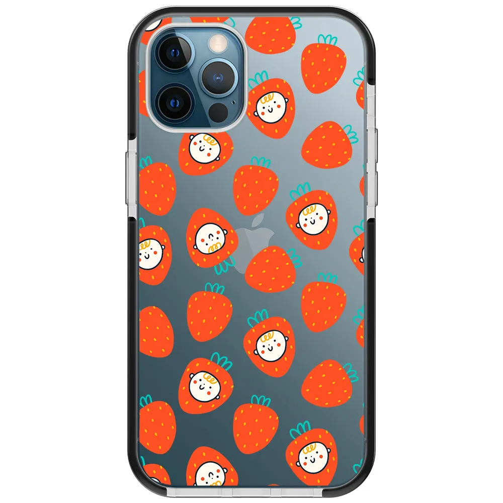 Baby Strawberry Collage Impact iPhone Case