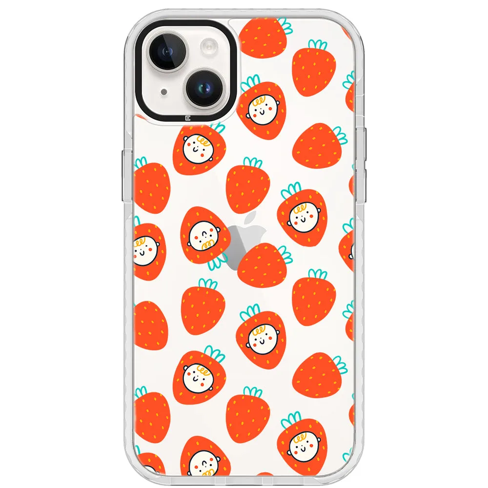 Baby Strawberry Collage Impact iPhone Case