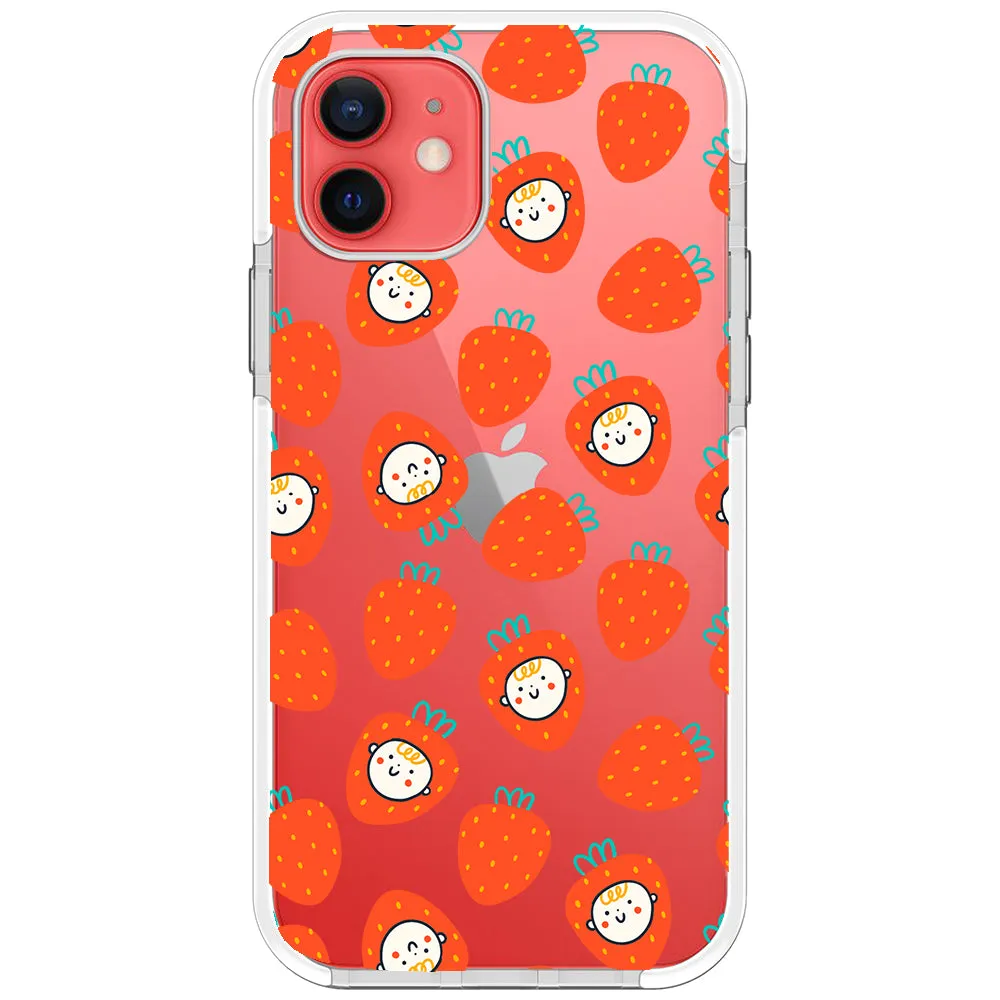 Baby Strawberry Collage Impact iPhone Case