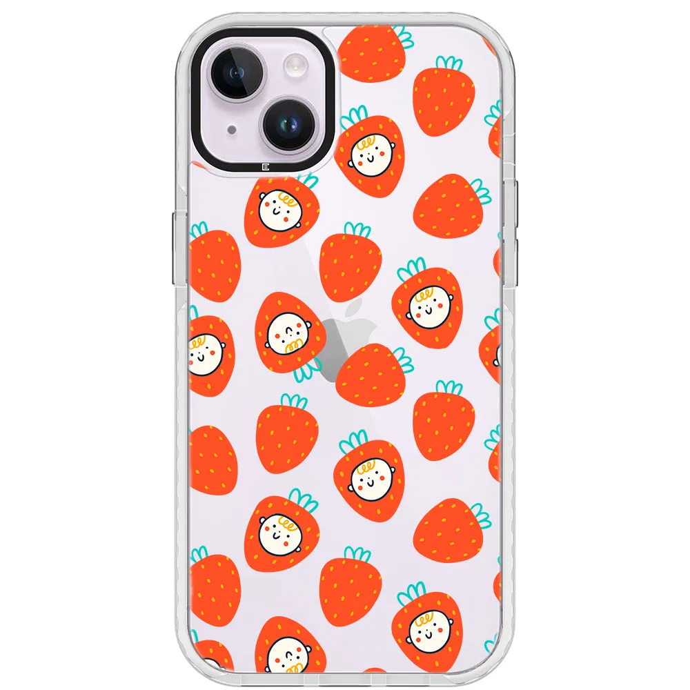 Baby Strawberry Collage Impact iPhone Case