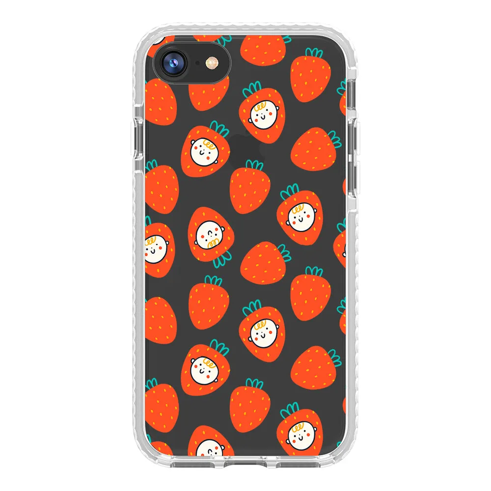 Baby Strawberry Collage Impact iPhone Case