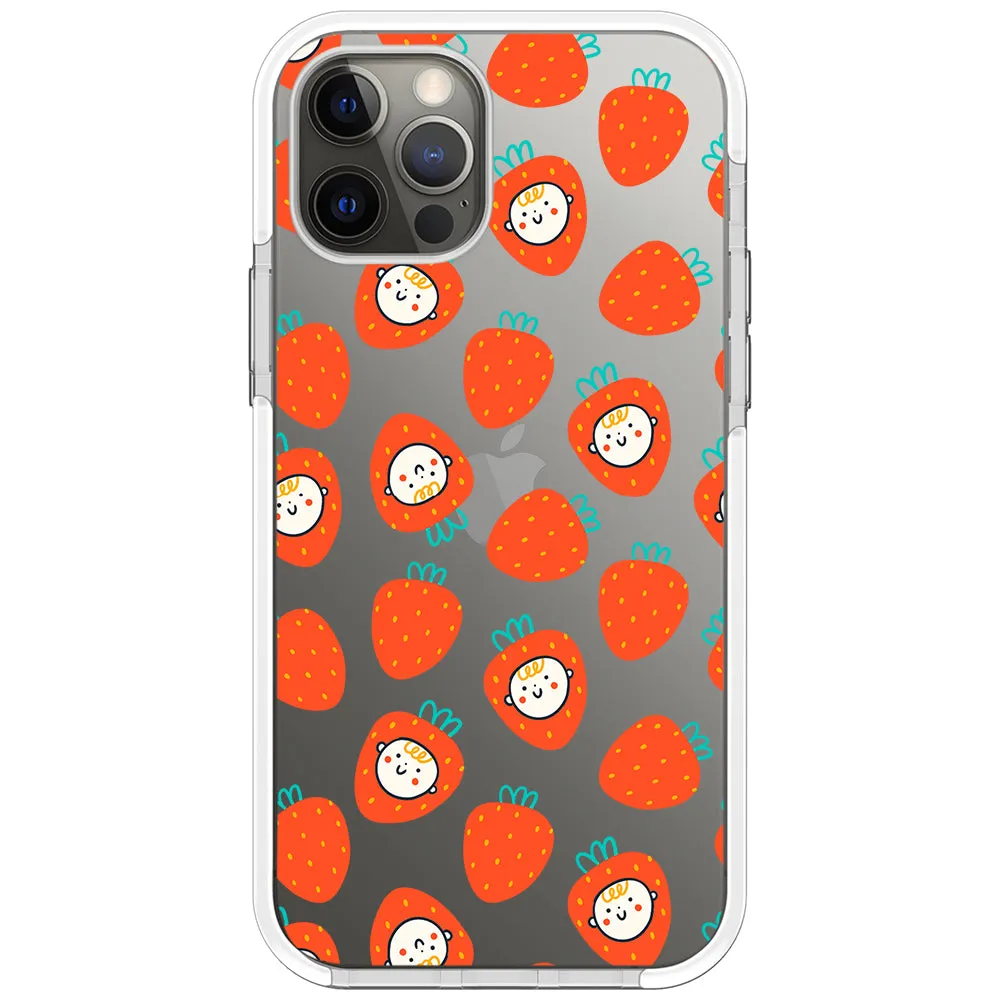 Baby Strawberry Collage Impact iPhone Case