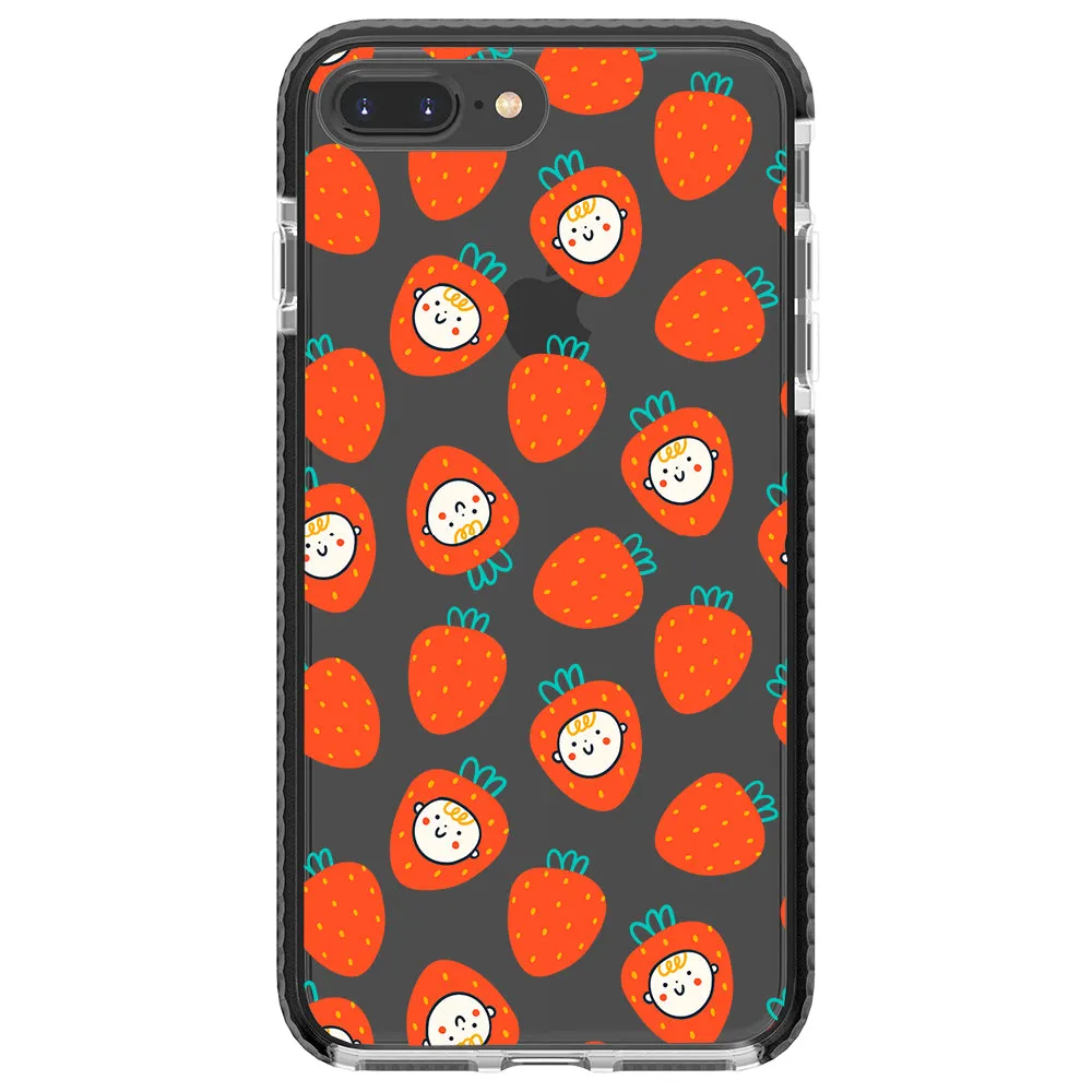 Baby Strawberry Collage Impact iPhone Case