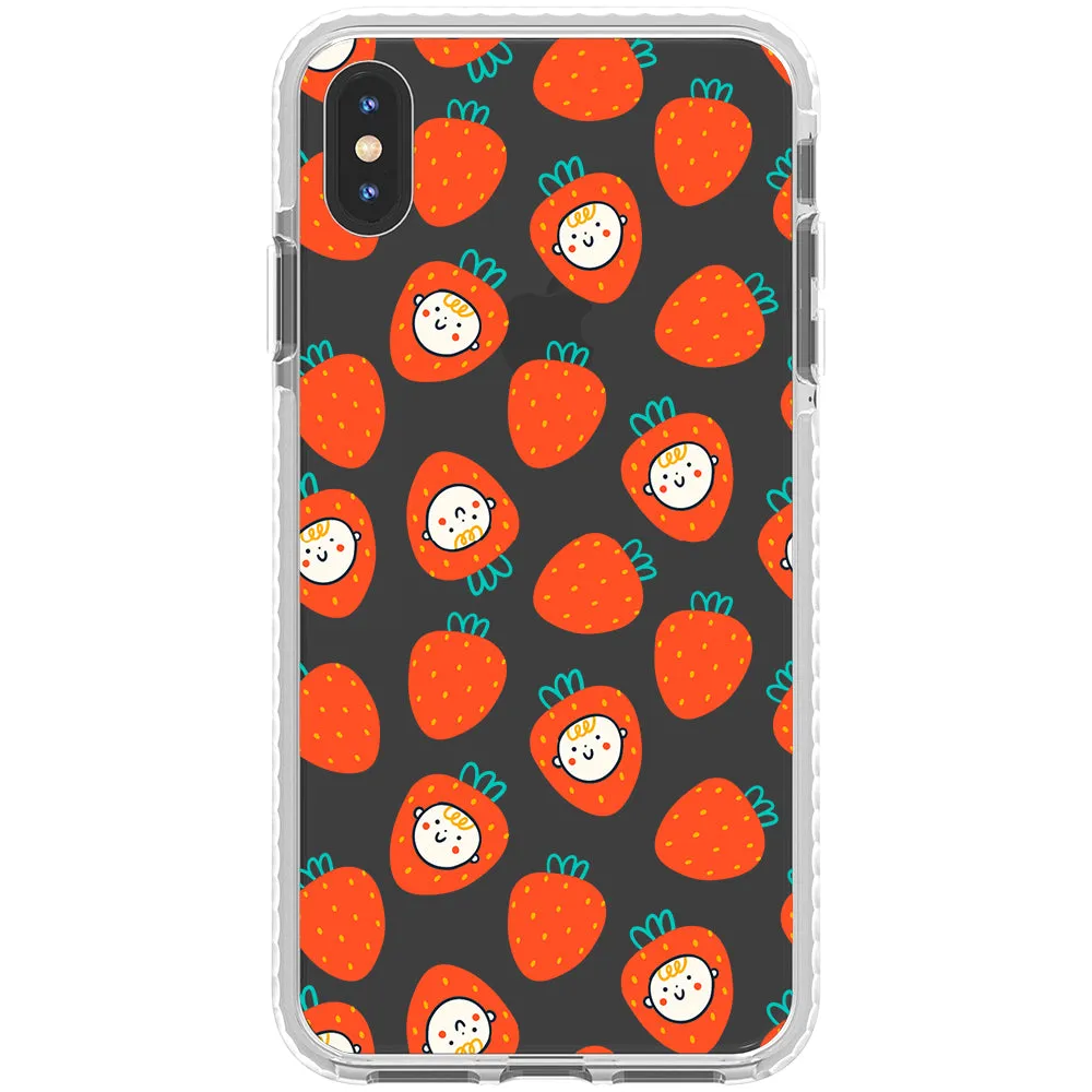 Baby Strawberry Collage Impact iPhone Case