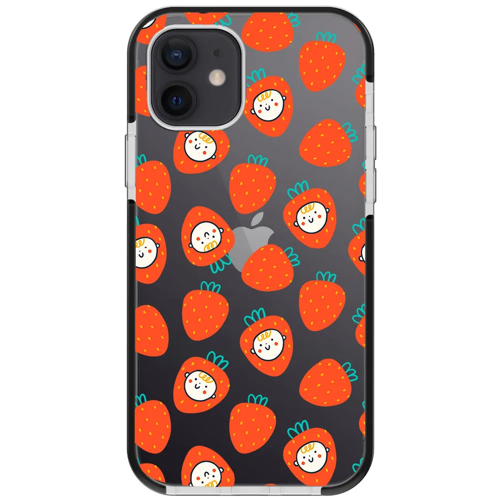 Baby Strawberry Collage Impact iPhone Case