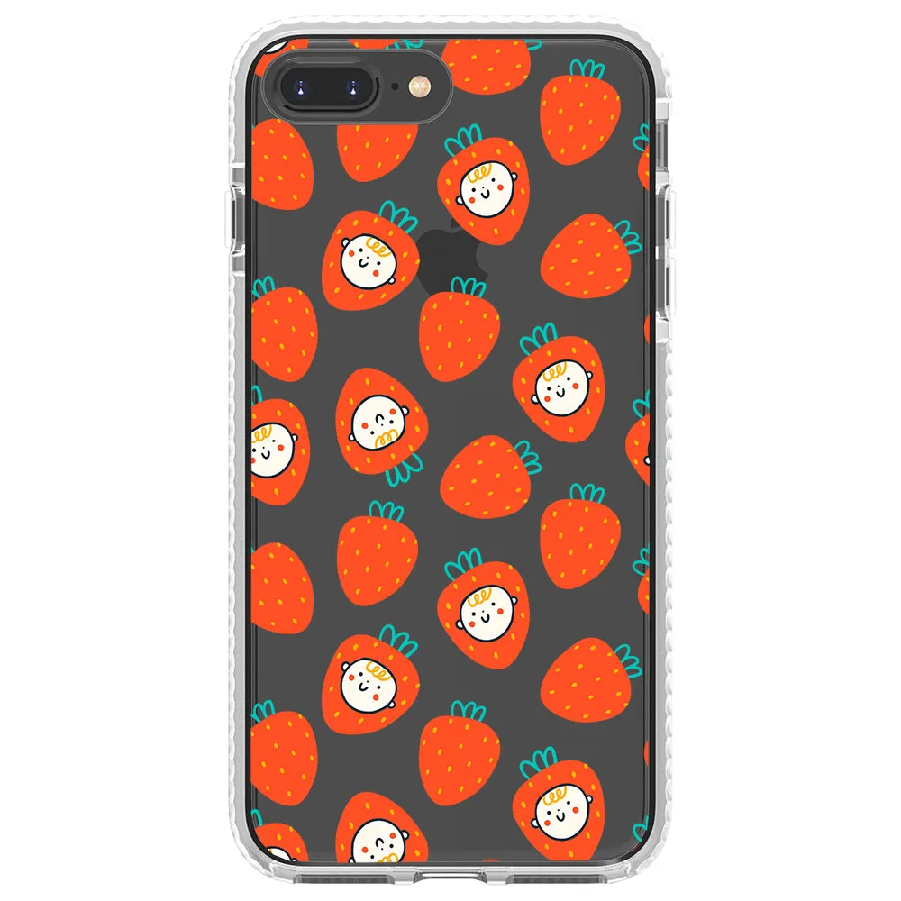 Baby Strawberry Collage Impact iPhone Case