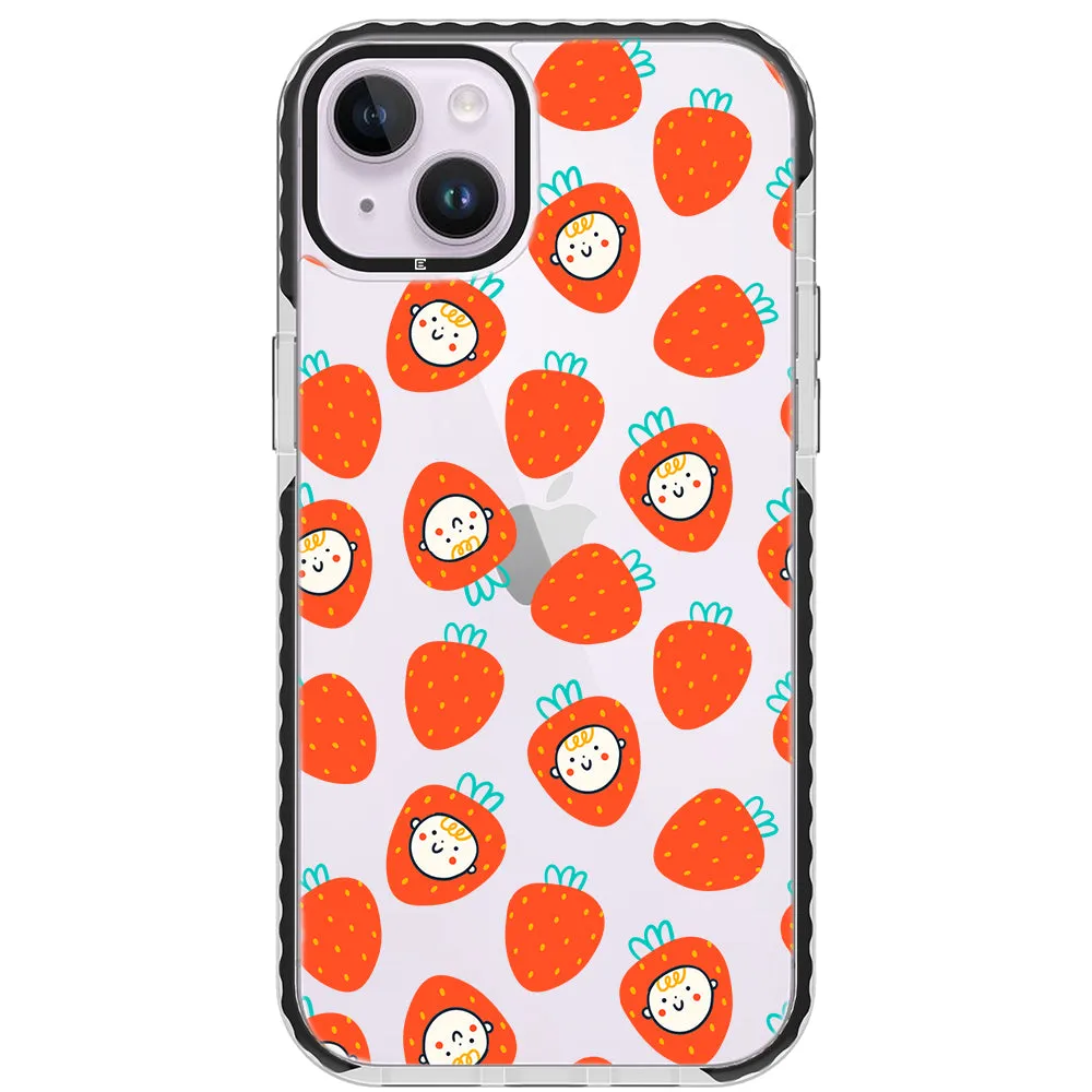 Baby Strawberry Collage Impact iPhone Case