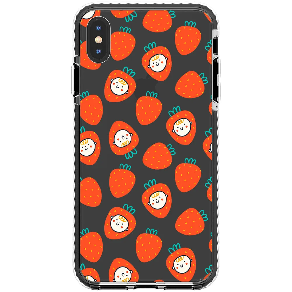 Baby Strawberry Collage Impact iPhone Case