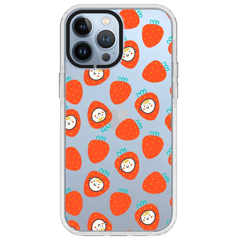 Baby Strawberry Collage Impact iPhone Case