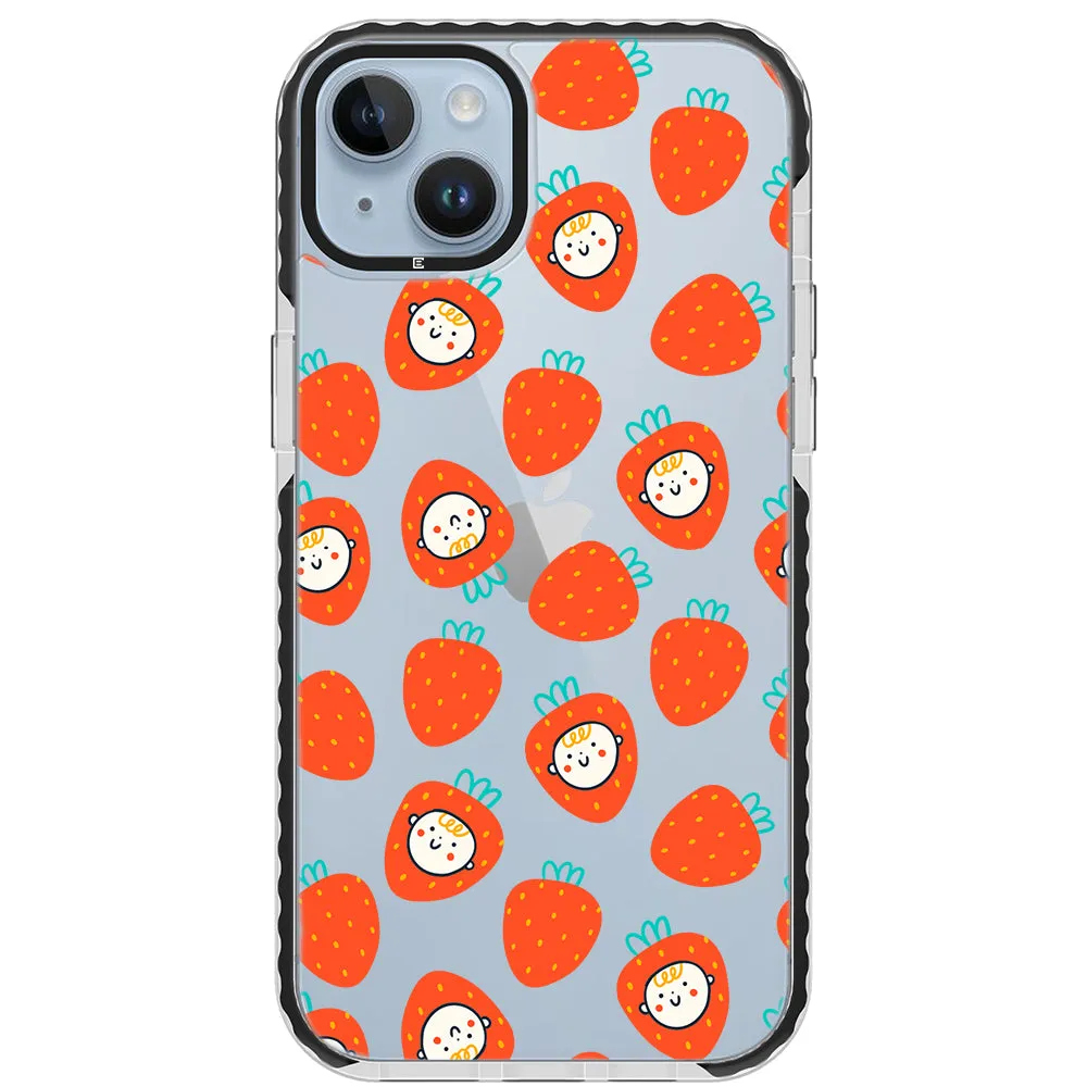 Baby Strawberry Collage Impact iPhone Case