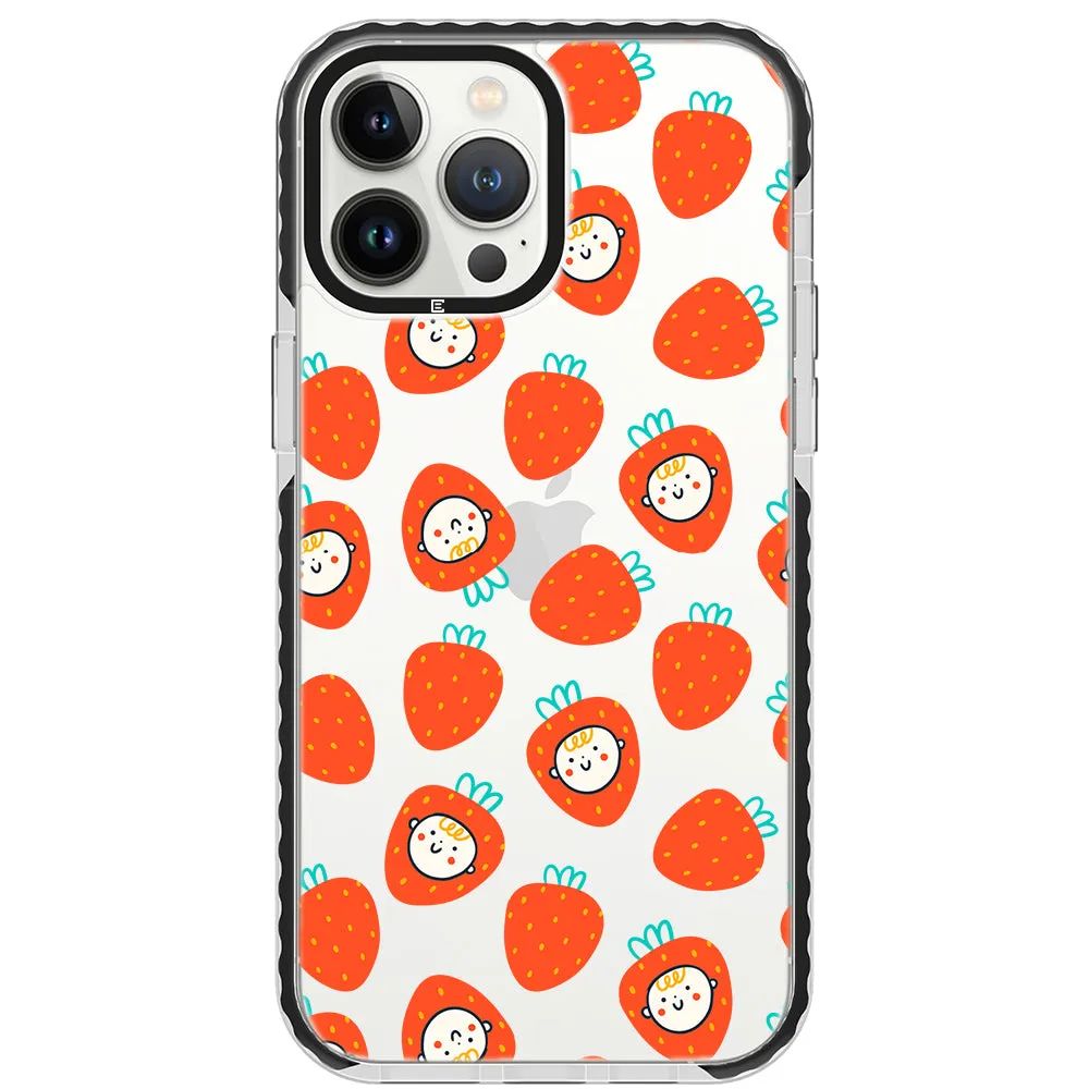 Baby Strawberry Collage Impact iPhone Case