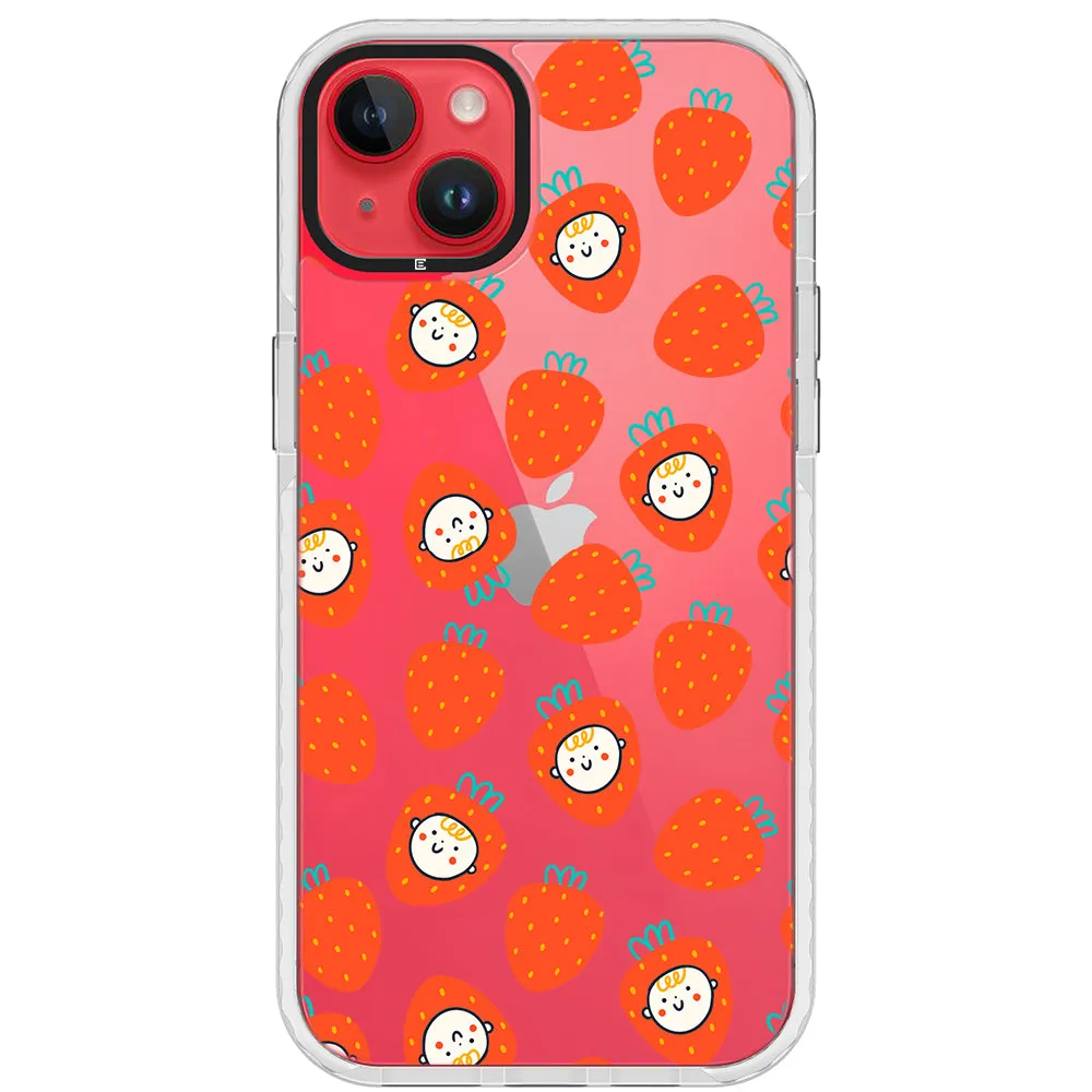 Baby Strawberry Collage Impact iPhone Case