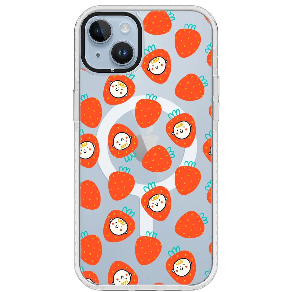 Baby Strawberry Collage Impact iPhone Case