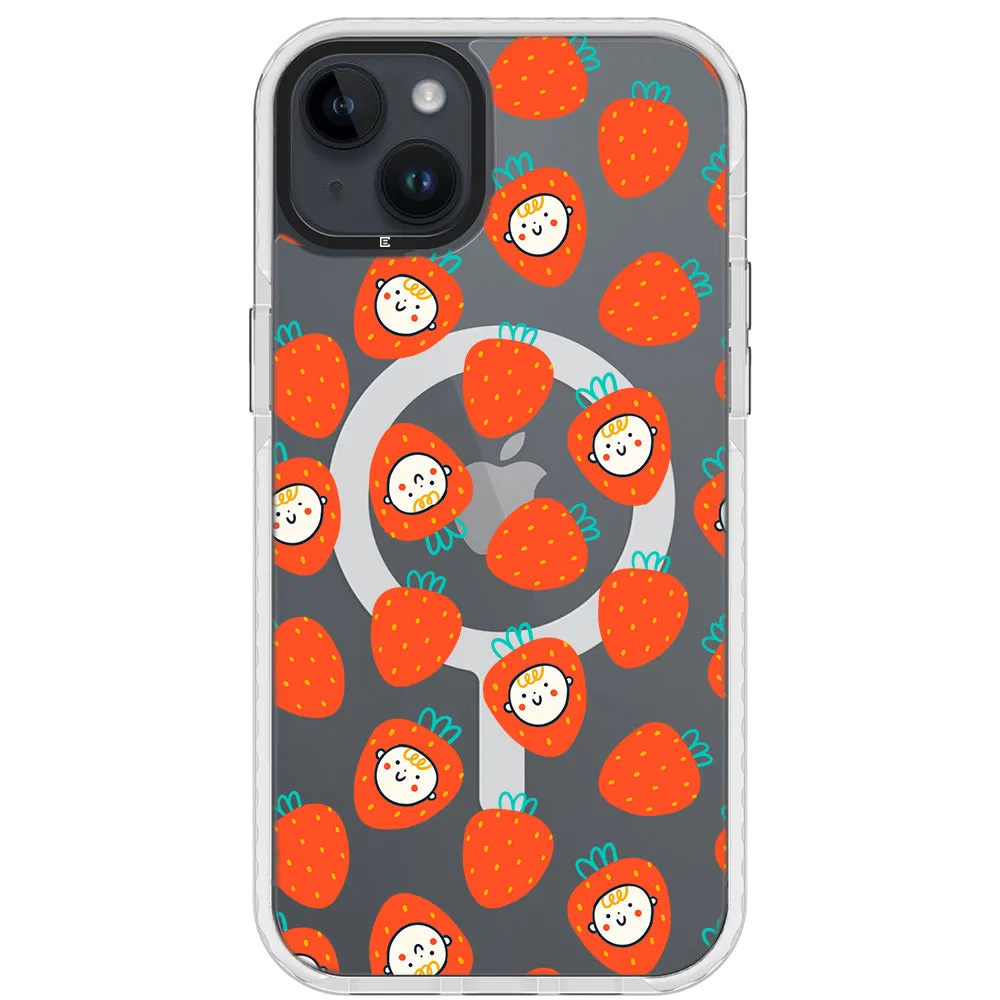 Baby Strawberry Collage Impact iPhone Case