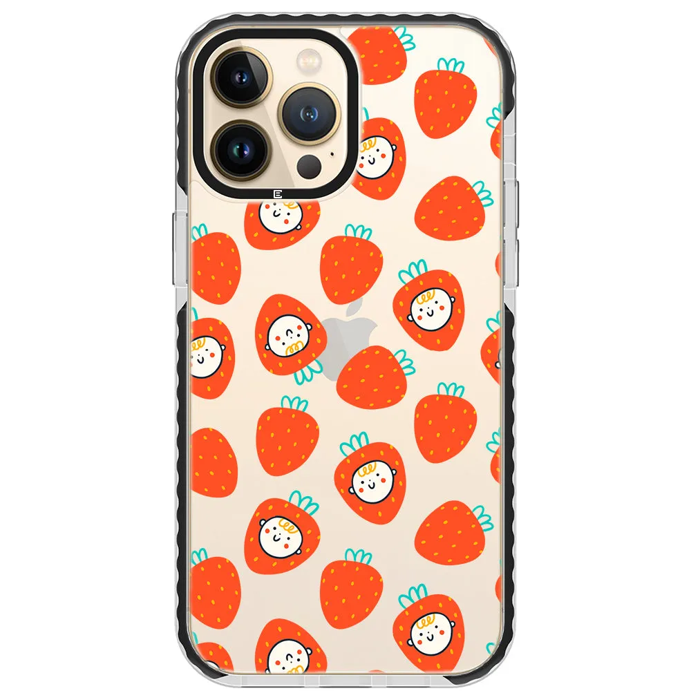 Baby Strawberry Collage Impact iPhone Case