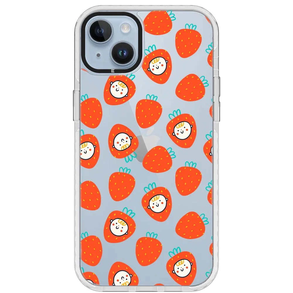 Baby Strawberry Collage Impact iPhone Case