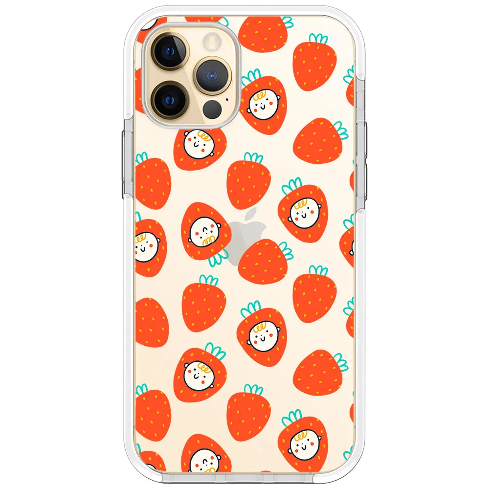 Baby Strawberry Collage Impact iPhone Case