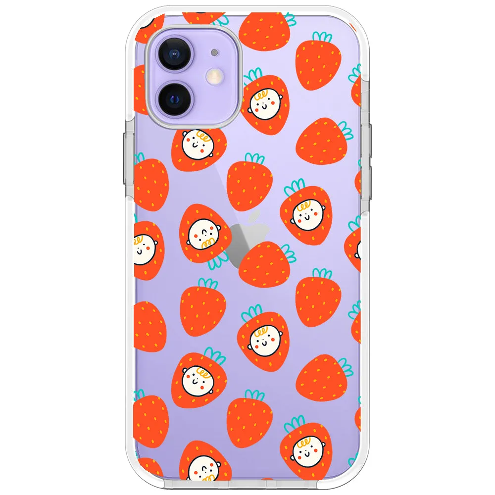 Baby Strawberry Collage Impact iPhone Case