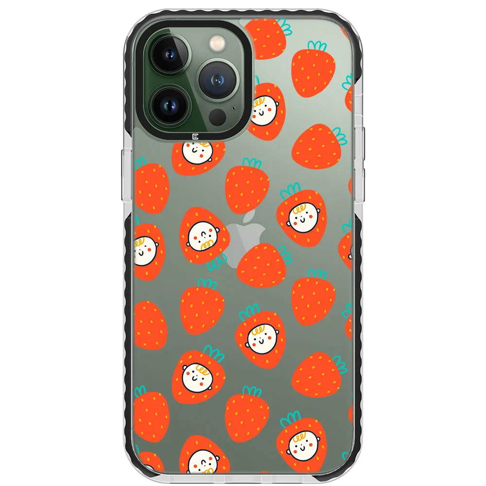 Baby Strawberry Collage Impact iPhone Case