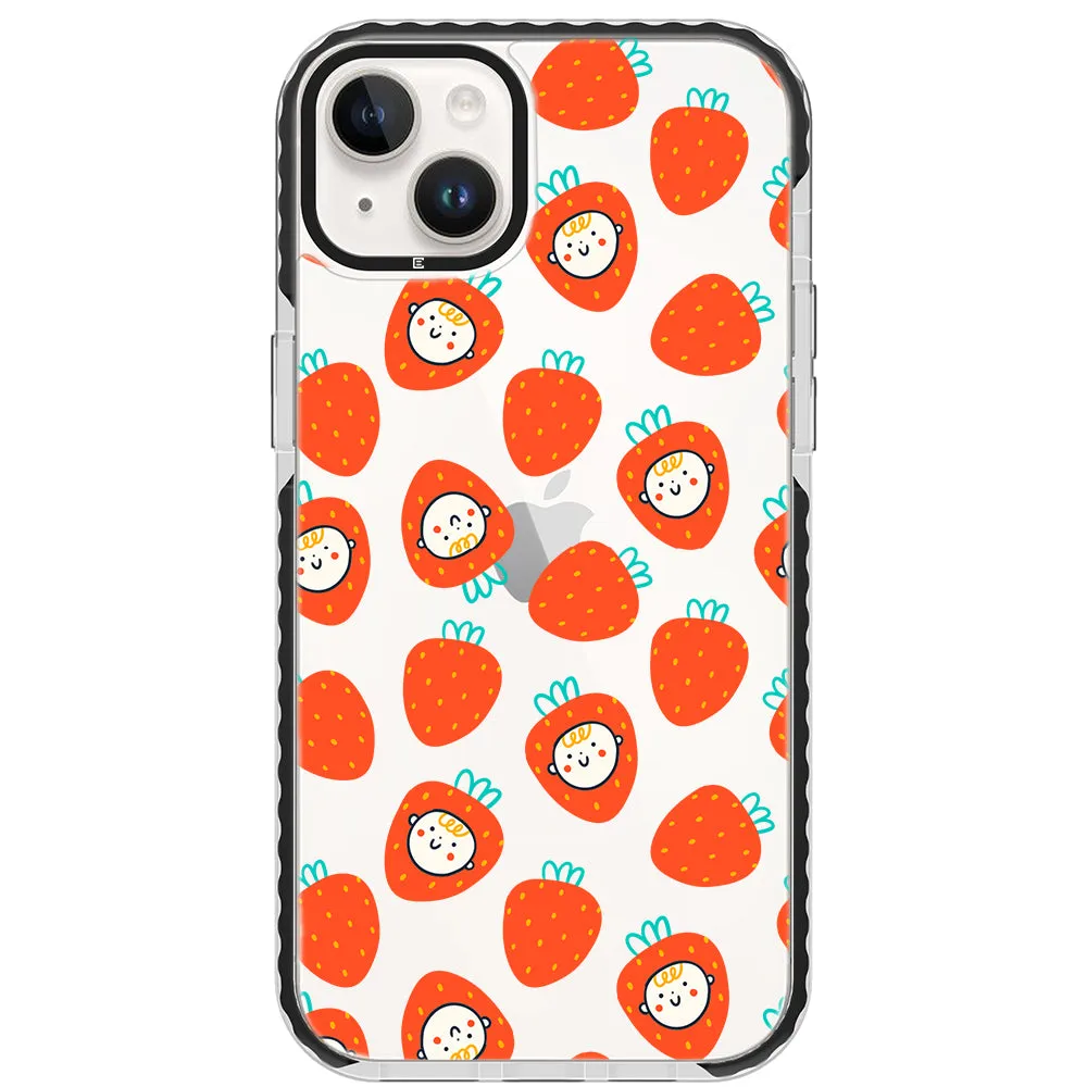 Baby Strawberry Collage Impact iPhone Case