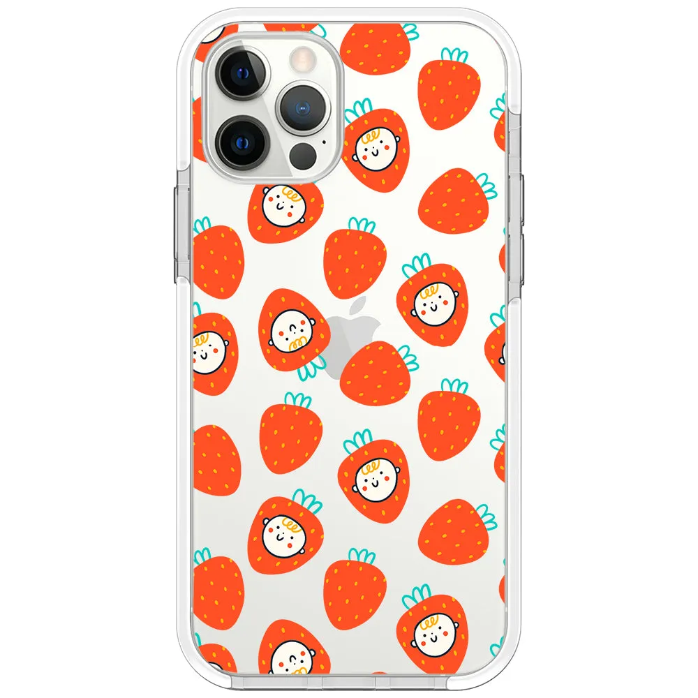 Baby Strawberry Collage Impact iPhone Case