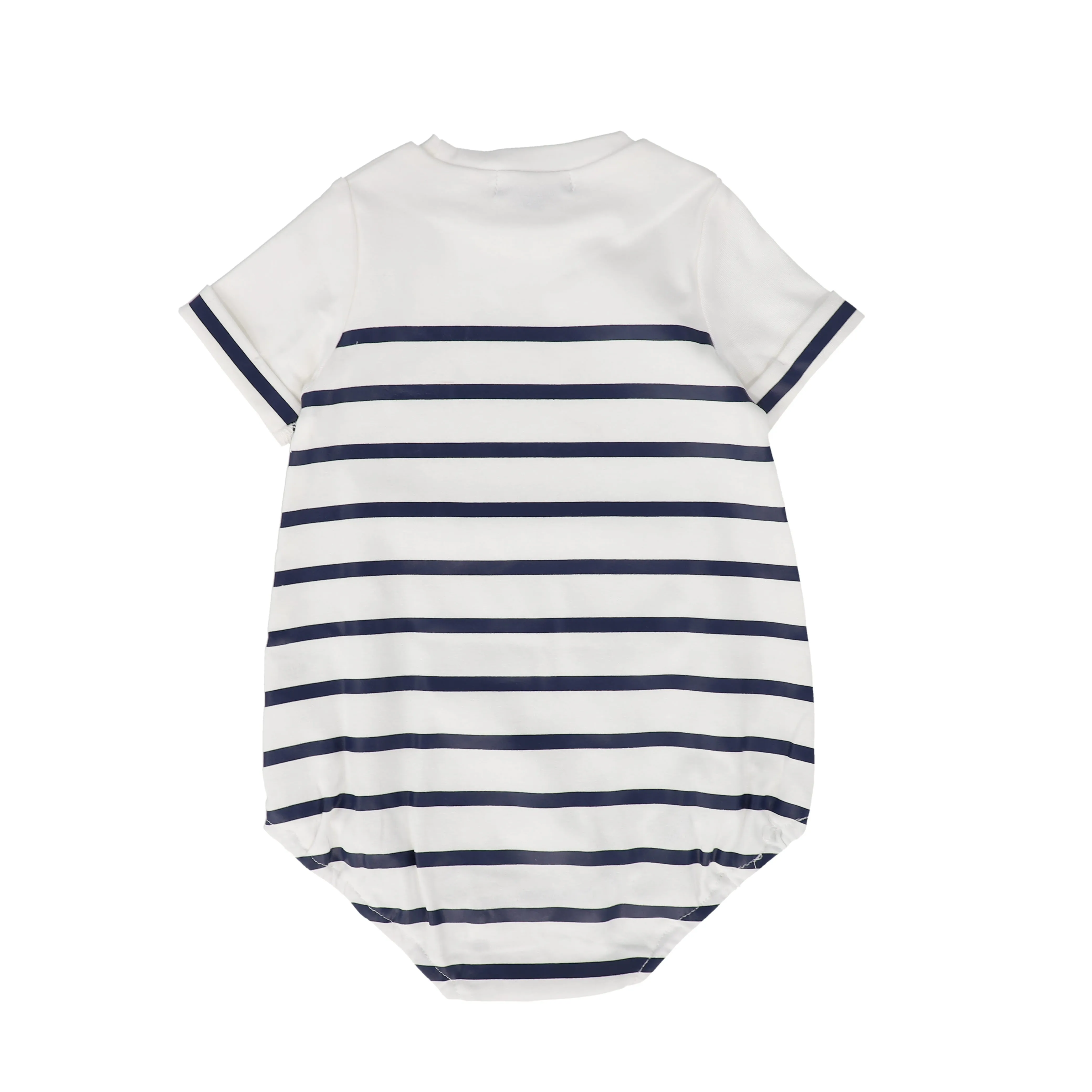 BAMBOO WHITE STRIPED ROMPER [FINAL SALE]