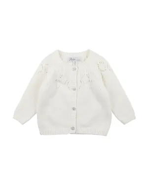 Bebe Needle Out Cardigan - Cream (Size NB-2)