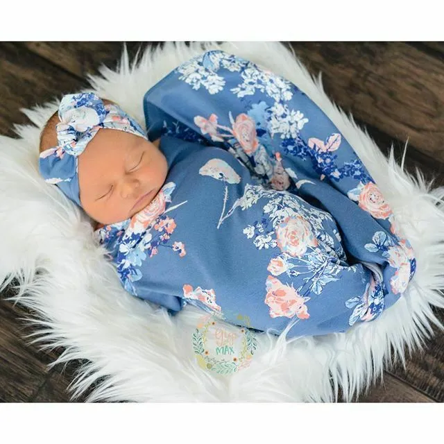 Bella  Bright Blooms Swaddle Set