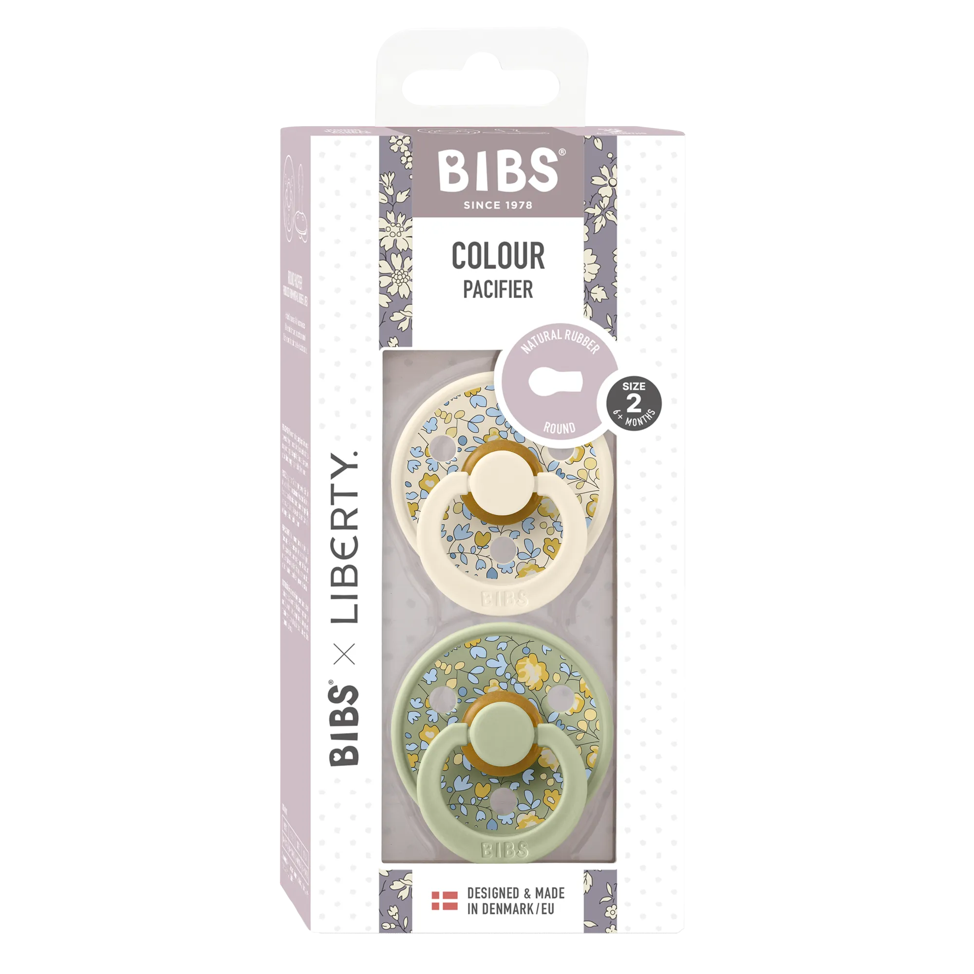 BIBS x LIBERTY Eloise/Sage 2 Pack Pacifier