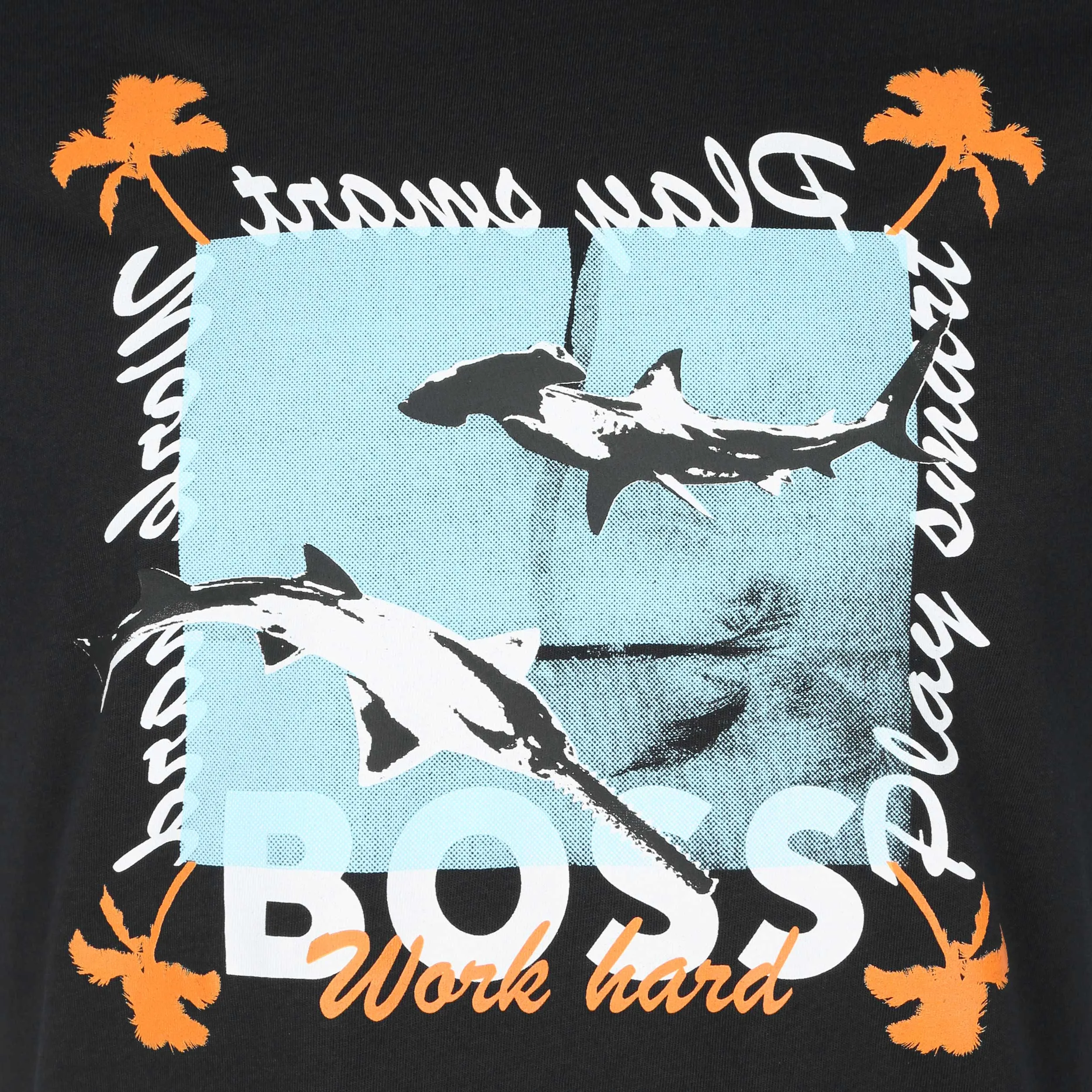 BOSS Teeshark T Shirt in Black